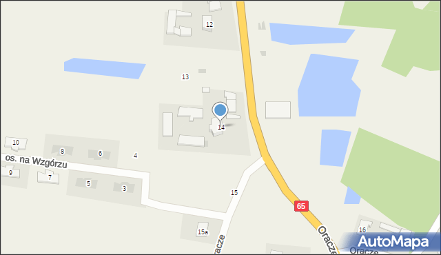 Oracze, Oracze, 14, mapa Oracze