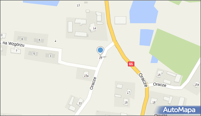 Oracze, Oracze, 15, mapa Oracze