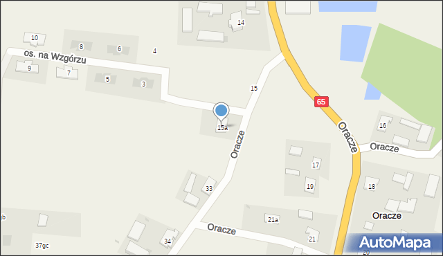 Oracze, Oracze, 15a, mapa Oracze