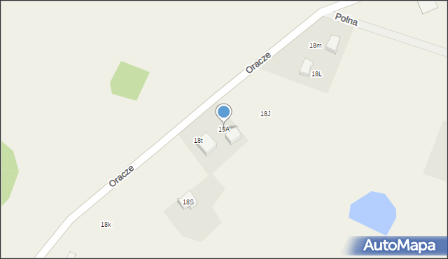 Oracze, Oracze, 19A, mapa Oracze