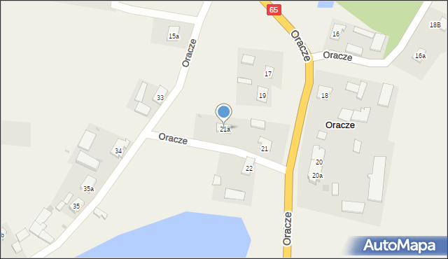 Oracze, Oracze, 21a, mapa Oracze