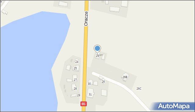 Oracze, Oracze, 23, mapa Oracze