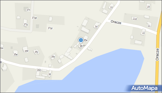 Oracze, Oracze, 35, mapa Oracze