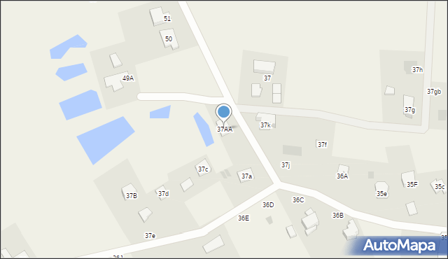 Oracze, Oracze, 37AA, mapa Oracze