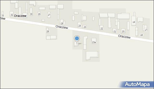 Oraczew, Oraczew, 24a, mapa Oraczew