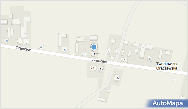 Oraczew, Oraczew, 3, mapa Oraczew