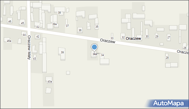 Oraczew, Oraczew, 34a, mapa Oraczew