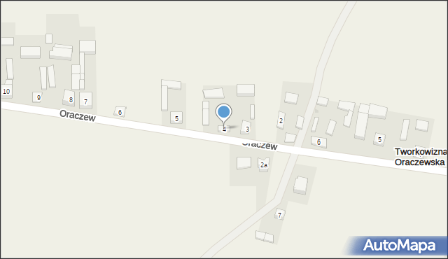 Oraczew, Oraczew, 4, mapa Oraczew
