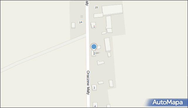 Oraczew Mały, Oraczew Mały, 2, mapa Oraczew Mały