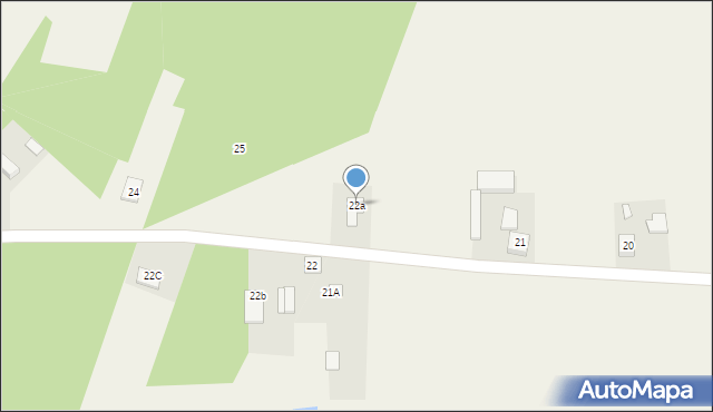 Oraczew Mały, Oraczew Mały, 22a, mapa Oraczew Mały