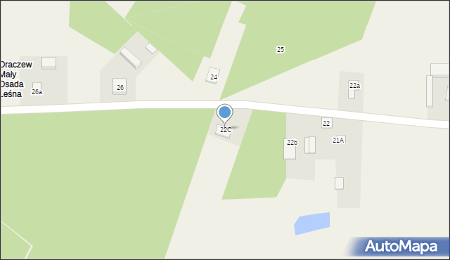 Oraczew Mały, Oraczew Mały, 22C, mapa Oraczew Mały