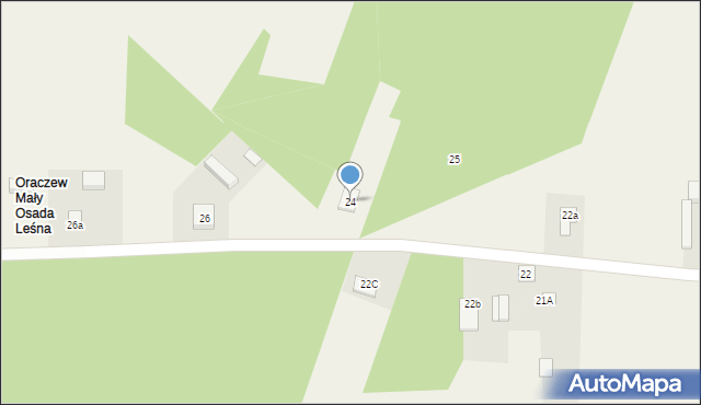 Oraczew Mały, Oraczew Mały, 24, mapa Oraczew Mały