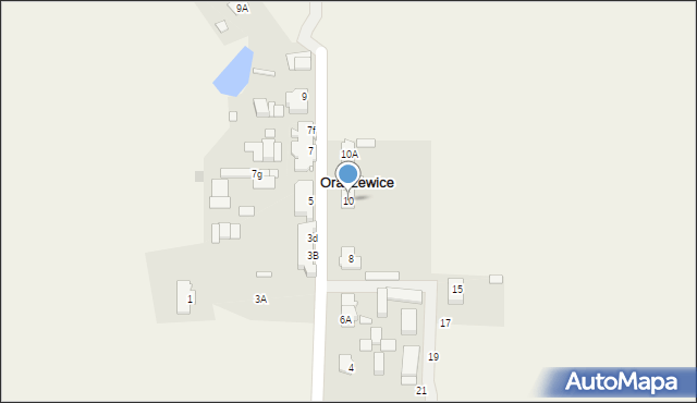 Oraczewice, Oraczewice, 10, mapa Oraczewice