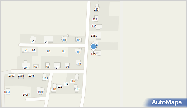 Oraczewice, Oraczewice, 135c, mapa Oraczewice