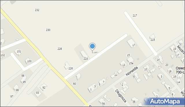 Oraczewice, Oraczewice, 223, mapa Oraczewice