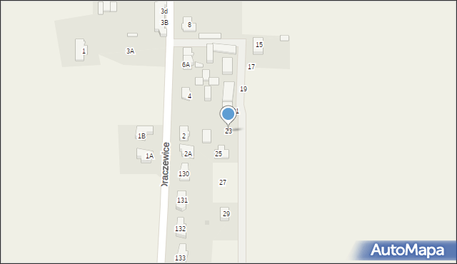 Oraczewice, Oraczewice, 23, mapa Oraczewice