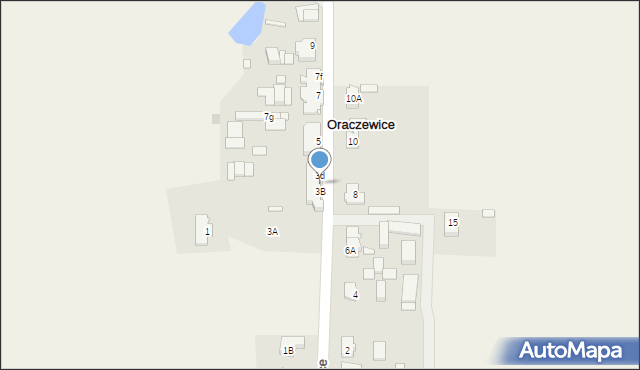 Oraczewice, Oraczewice, 3c, mapa Oraczewice