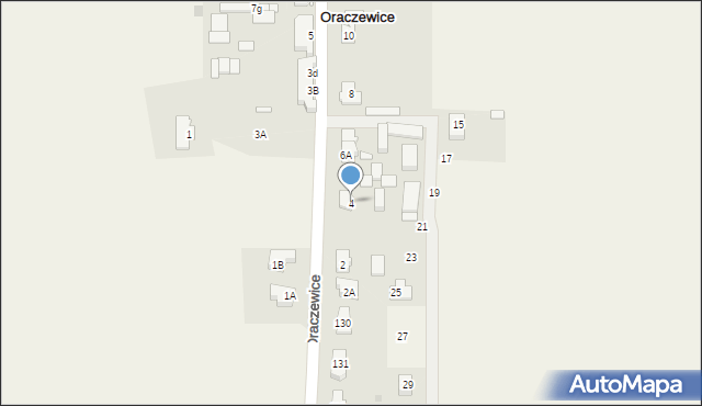 Oraczewice, Oraczewice, 4, mapa Oraczewice