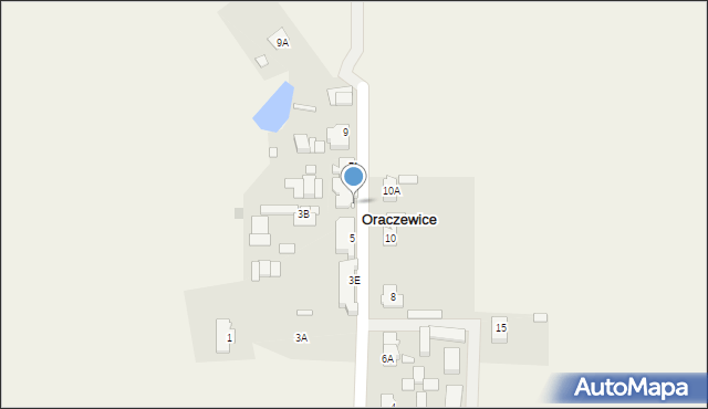 Oraczewice, Oraczewice, 7a, mapa Oraczewice