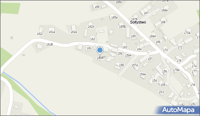 Orawka, Orawka, 160A, mapa Orawka