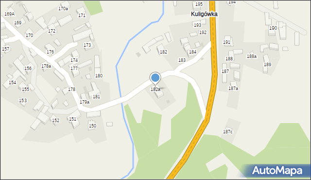 Orawka, Orawka, 182a, mapa Orawka