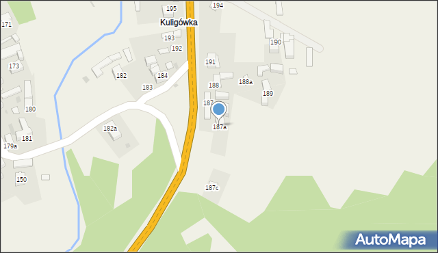 Orawka, Orawka, 187a, mapa Orawka