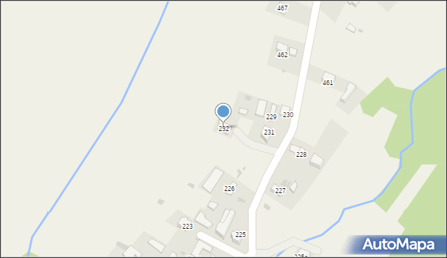Orawka, Orawka, 232, mapa Orawka