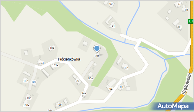 Orawka, Orawka, 95b, mapa Orawka