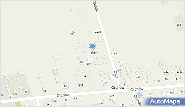 Orchów, Orchów, 108, mapa Orchów