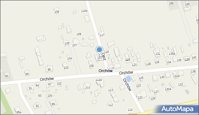 Orchów, Orchów, 110, mapa Orchów