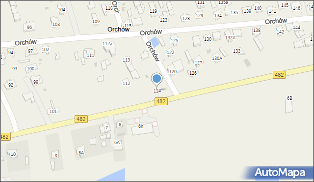 Orchów, Orchów, 114, mapa Orchów