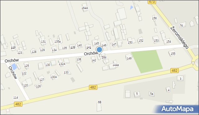 Orchów, Orchów, 143, mapa Orchów