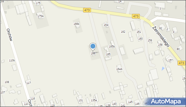 Orchów, Orchów, 166, mapa Orchów