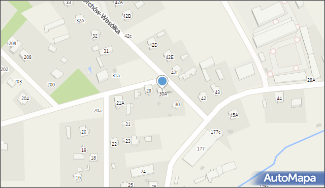 Orchów, Orchów, 30A, mapa Orchów