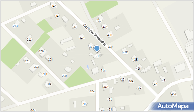 Orchów, Orchów, 31, mapa Orchów