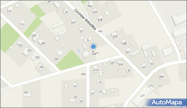 Orchów, Orchów, 31a, mapa Orchów