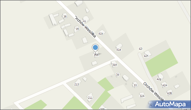 Orchów, Orchów, 35A, mapa Orchów