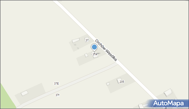 Orchów, Orchów, 37A, mapa Orchów