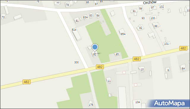 Orchów, Orchów, 82, mapa Orchów