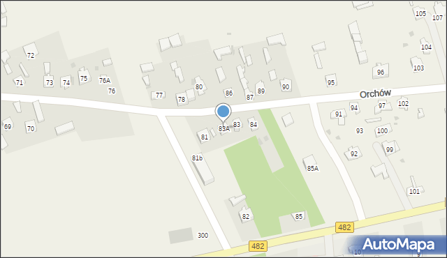 Orchów, Orchów, 83A, mapa Orchów