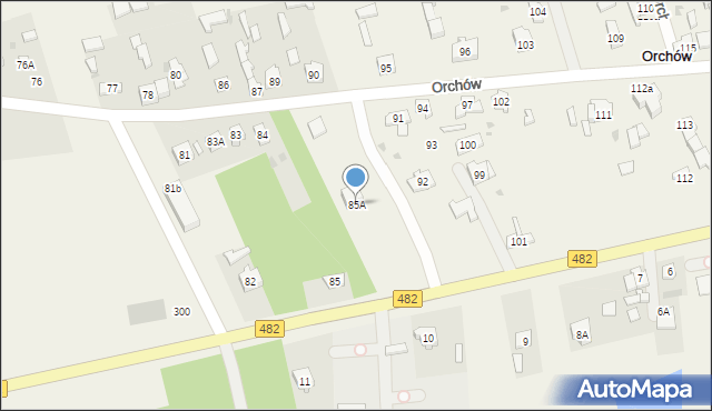 Orchów, Orchów, 85A, mapa Orchów