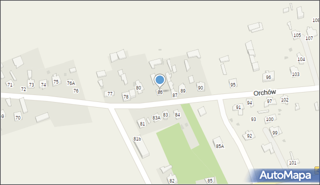Orchów, Orchów, 86, mapa Orchów