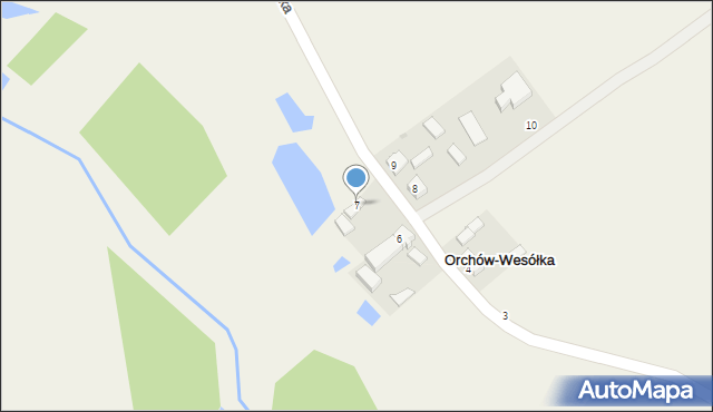 Orchów-Wesółka, Orchów-Wesółka, 7, mapa Orchów-Wesółka