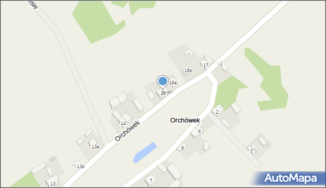 Orchówek, Orchówek, 16, mapa Orchówek