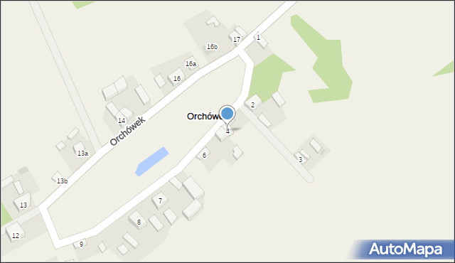 Orchówek, Orchówek, 4, mapa Orchówek