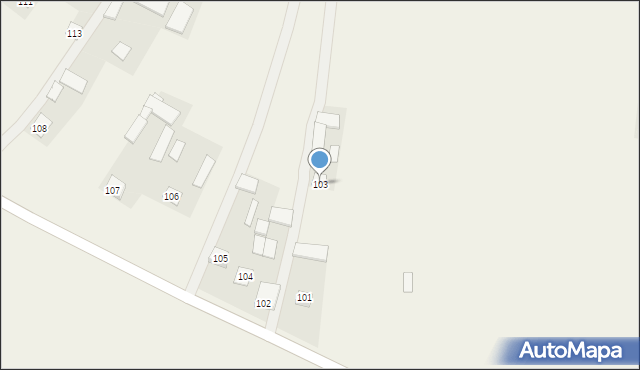 Orchowiec, Orchowiec, 103, mapa Orchowiec