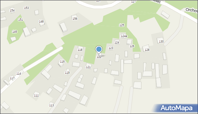 Orchowiec, Orchowiec, 122, mapa Orchowiec