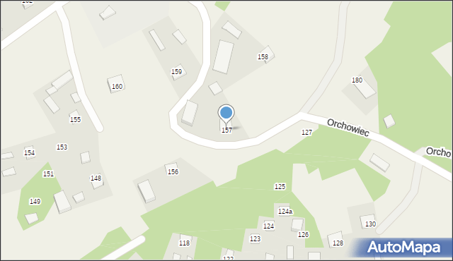 Orchowiec, Orchowiec, 157, mapa Orchowiec