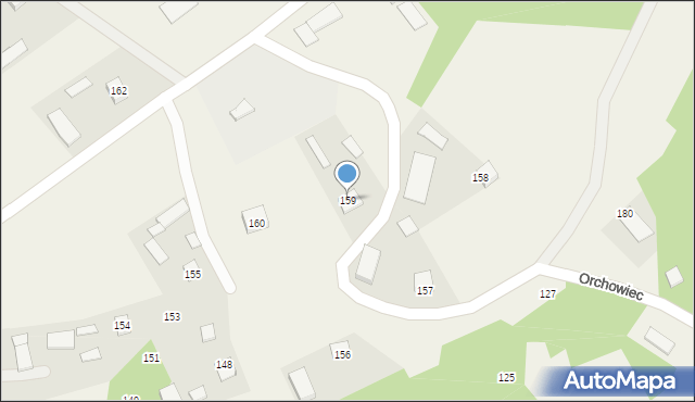 Orchowiec, Orchowiec, 159, mapa Orchowiec