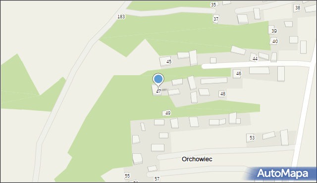 Orchowiec, Orchowiec, 47, mapa Orchowiec